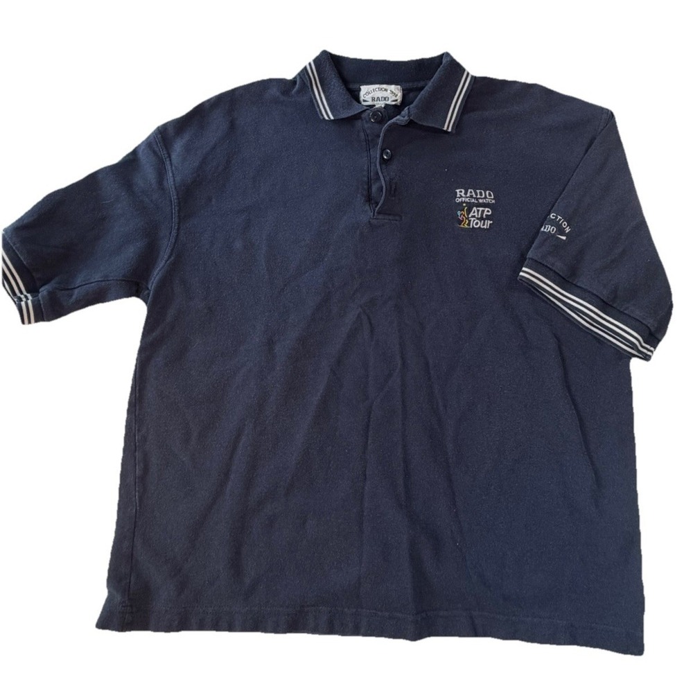 Vintage 1998 Rado ATP Tour Polo Women's XL Swiss Promo Tour Merch